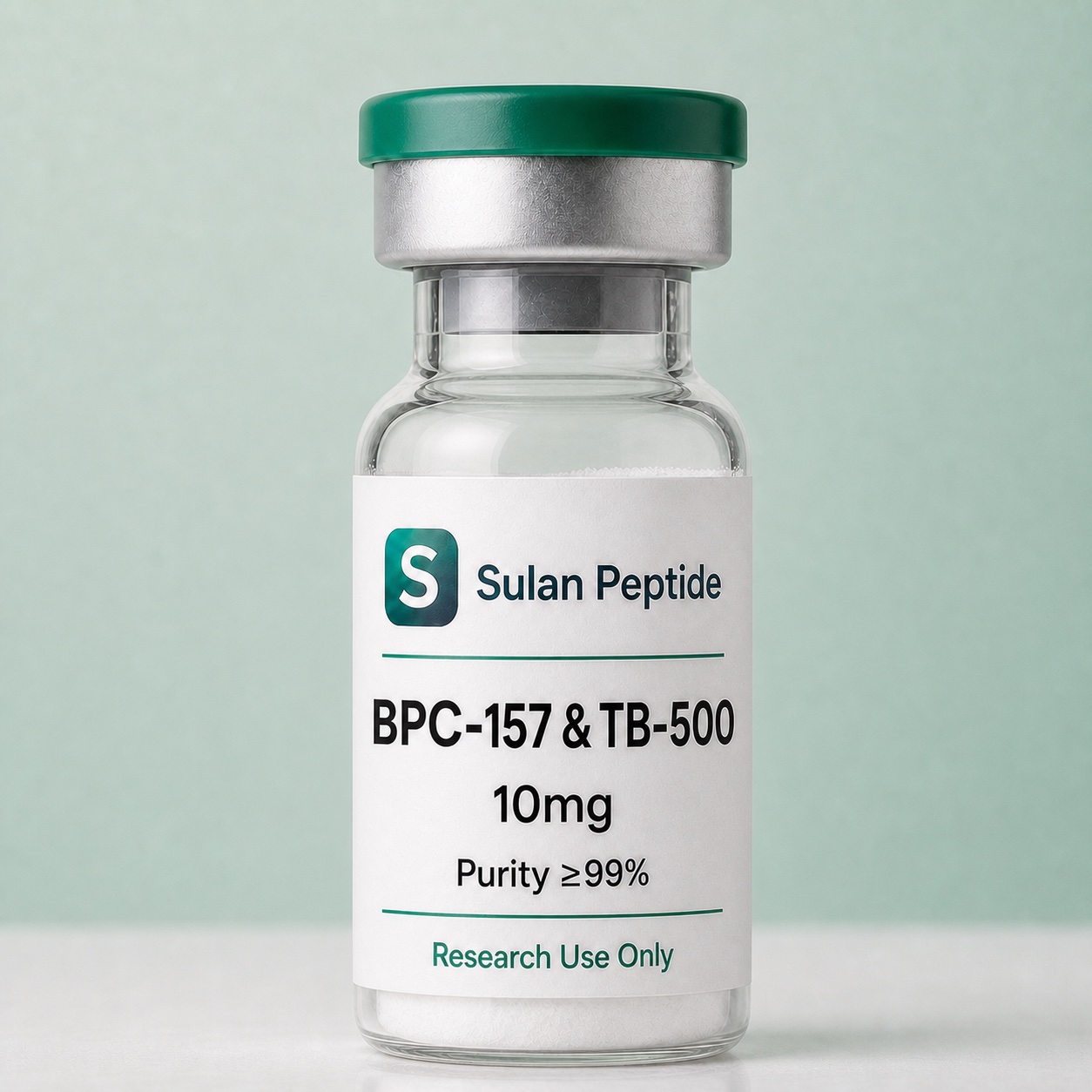 BPC-157 &amp; TB-500 Research Peptide research-use peptide vial by Sulan Peptide